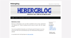 Desktop Screenshot of hebergblog.com